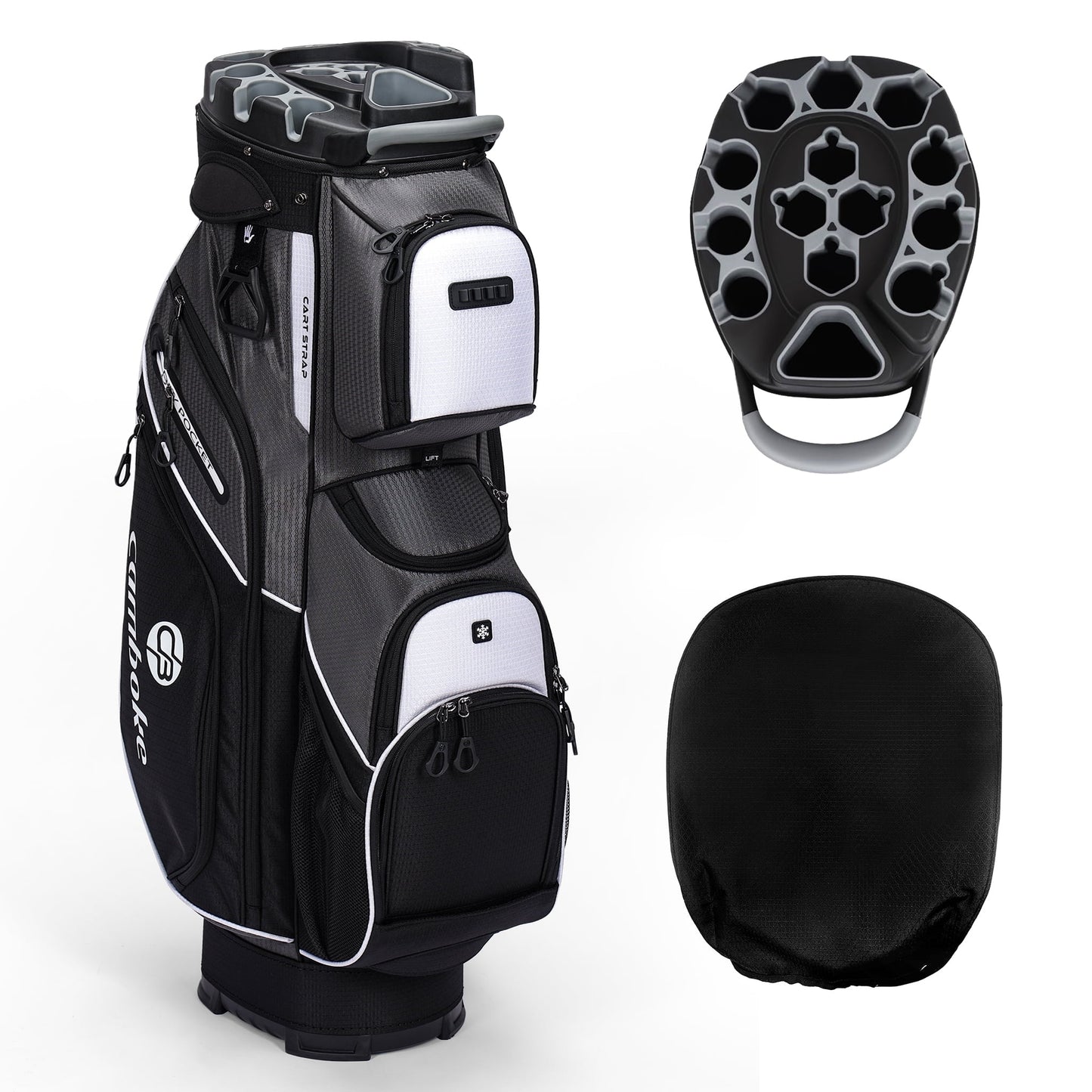 Golf Cart Bag, 14-Way Full-Length Dividers with Qu