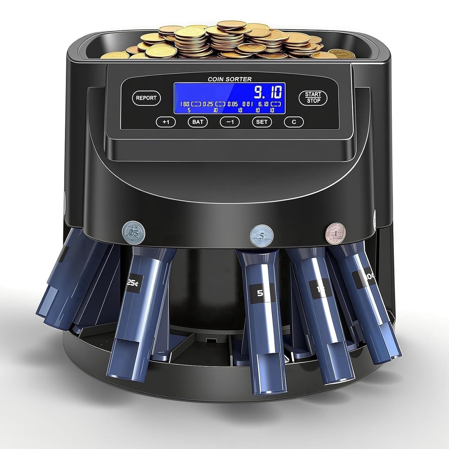 LCD Digital Display Coin Counting and Sorting Mach