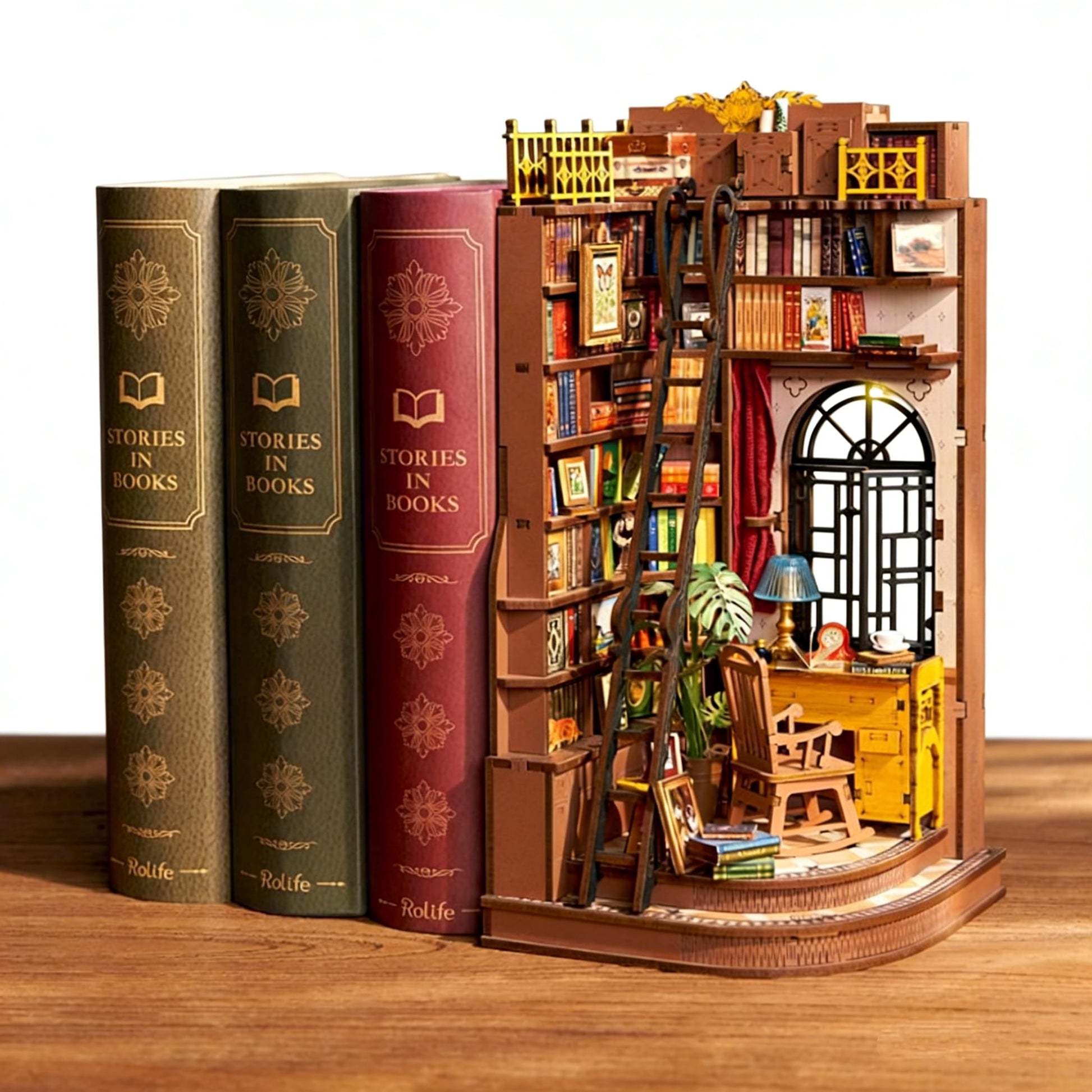 Downton Abbey Bookstore Book Nook Kit, 3D Wooden P