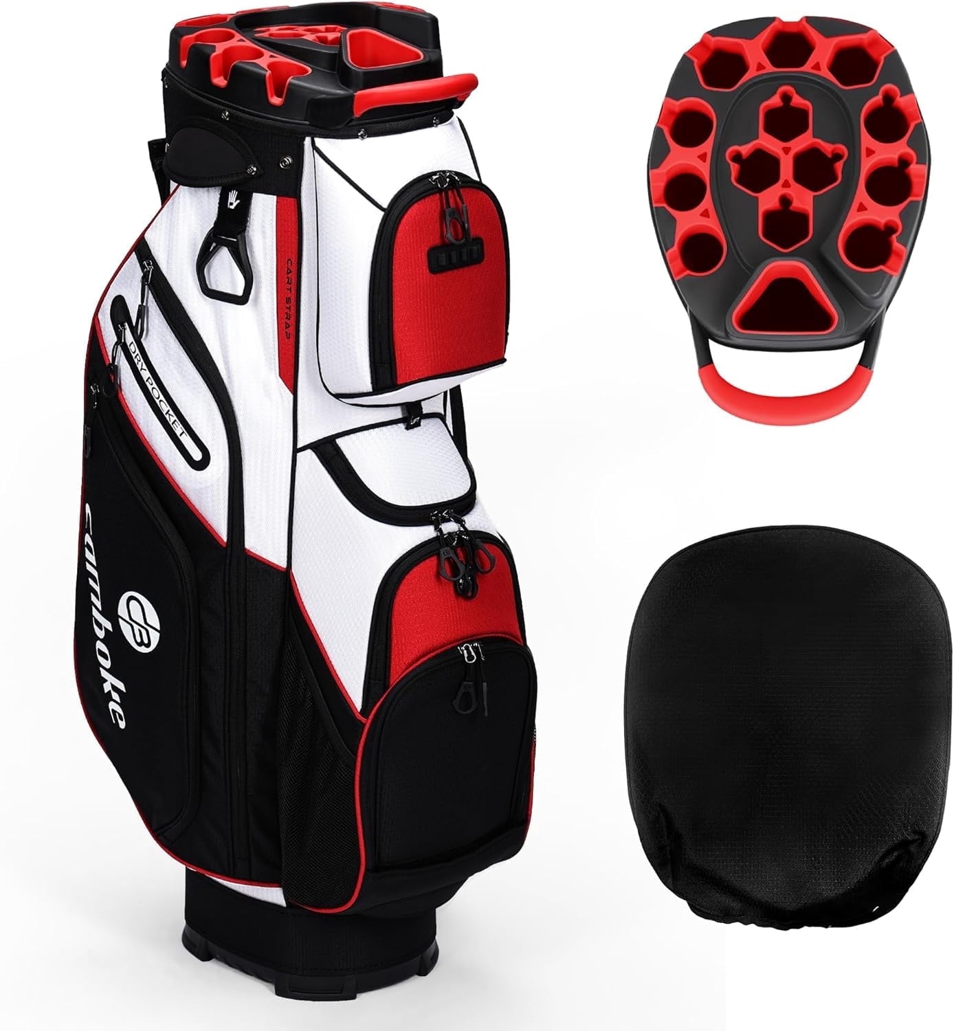 Golf Cart Bag 14-Way Full-Length Dividers with Qui