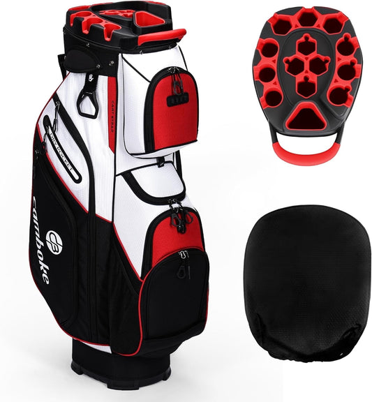 Golf Cart Bag 14-Way Full-Length Dividers with Qui