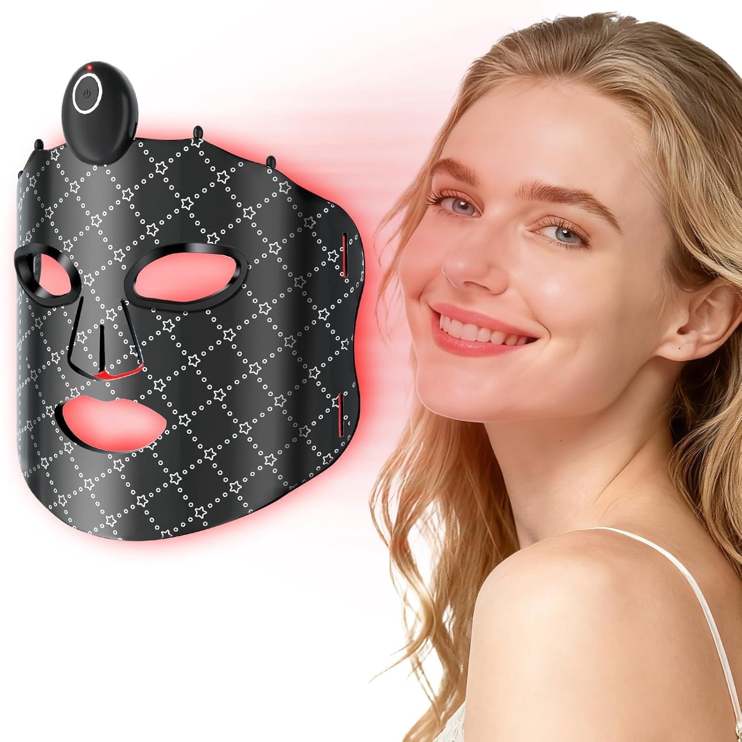 Red Light Facial massager, 7 Colors Cordless Silic