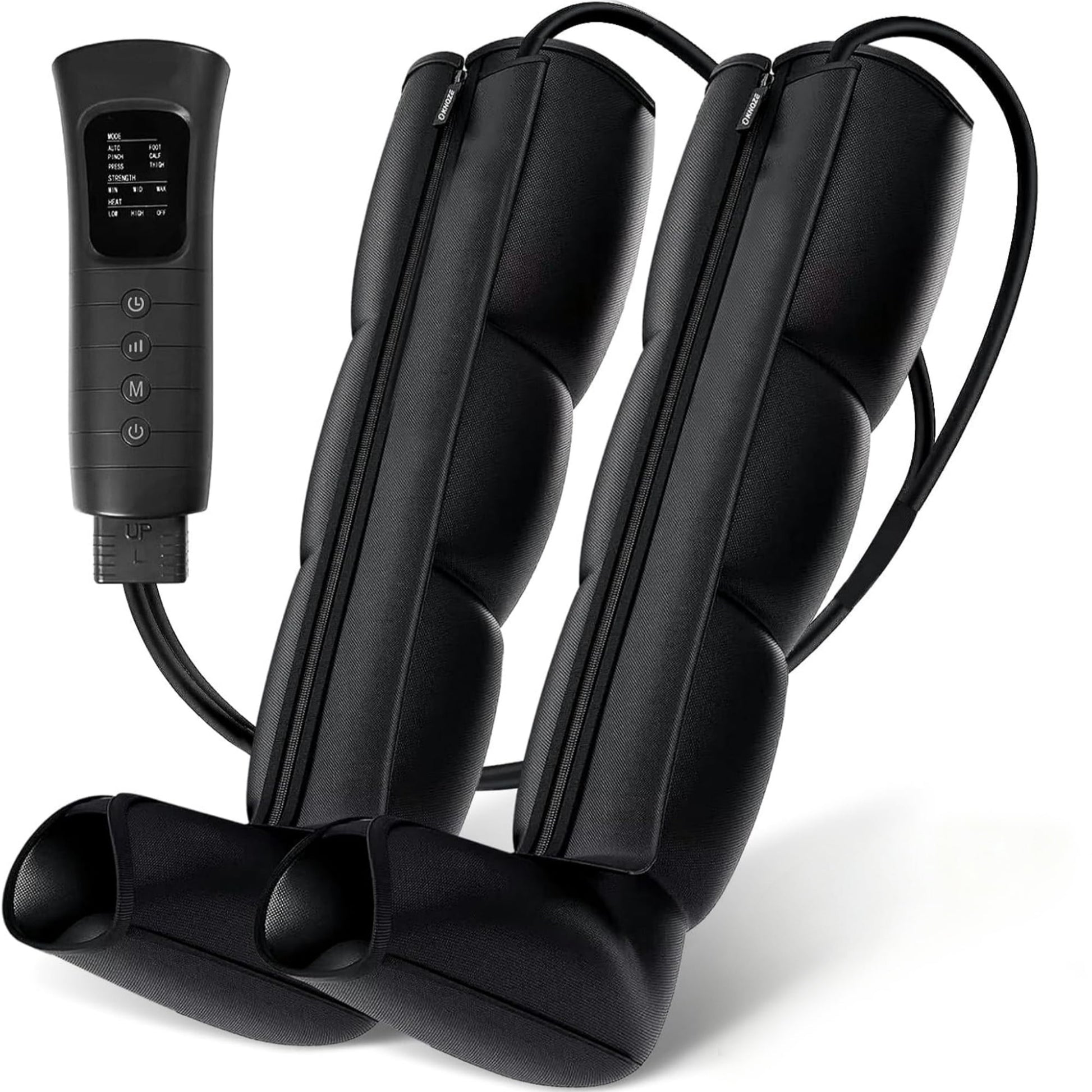 2-Pack Electric Air Compression Leg Massager Boots for Foot & Calf, With Adjustable Pressure Settings, Perfect for Home, Travel and Post-Workout Use - Main Image